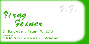 virag feiner business card